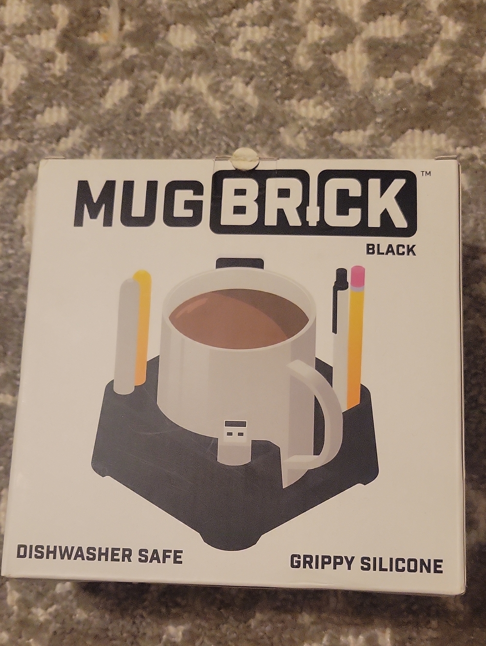 MugBrick Black Silicone Mug Holder by